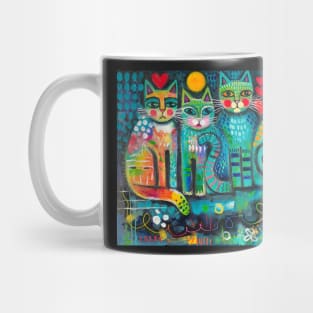 Friendly cats Mug